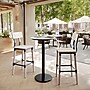 Flash Furniture Acadia 24" Round Wooden Dining Table with Round Base, White Faux Marble/Black Base (STRD24WMATR18B)~#|#~844C6B7E-9C14-45B4-B255F7E63404D090_sc7