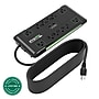 Plugable 12-Outlet Power Strip with 2-Port USB Charger, 25 ft., Black (PS12-USB25)~#|#~84526926-8FA8-466B-AEC7FBDC51FDED5C_sc7