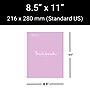 Miquelrius 1-Subject Notebook, 8.5" x 11", College-Ruled, 80 Sheets, Lavender, 5/Carton (48281CS)~#|#~845A4117-4C7B-42AF-863F0E5D8D0BB40B_sc7