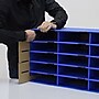 AdirOffice 501 Series 15-Compartment Literature Organizer, 32" x 13", Blue (501-15-BLU)~#|#~846A6F7B-F3B5-4585-9CC848604BA6D525_sc7
