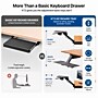 Uncaged Ergonomics KT2 Adjustable Under-Desk Keyboard Tray with Mouse Platform, Black (KT2-b) ~#|#~846AB2AF-9501-47BB-BCE37CF309CBC519_sc7