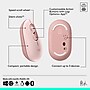 Logitech POP Wireless Ambidextrous Optical Mouse, Rose (910-007409)~#|#~8481A5F6-8FB8-4DC2-A65A9218ADBC63D7_sc7