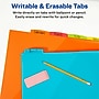 Avery Durable Plastic Write & Erase Dividers with Pockets, 5-Tab, Multi Brights, 9-1/4" x 11-1/4" (AVE16102)~#|#~849757D5-1544-4AB1-BA9FBAD199E7F0C1_sc7