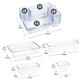 Mind Reader Stackable Plastic Desk Tray Set, Clear, 25 Pieces (DRORG25-CLR)~#|#~849FCD5F-42E8-4192-AA18A082DAA7F70A_sc7