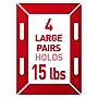 Command Large Hanging Strips, 15 lb., White, 4 Pairs/Pack (17206-ES)~#|#~84A2F95C-3762-4CE4-B33E7E7D02033372_sc7