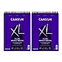 Canson XL Series 9" x 12" Wire Bound Mixed Media Sketch Pad, 30 Sheets/Pad, 2/Bundle (MCXC31078A031-2)~#|#~84A8A2AE-F56F-40F6-856AE8DC42A5366E_sc7