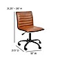Flash Furniture Alan Armless Vinyl Swivel Low Back Task Office Chair, Brown/Black (DS512BBRBK)~#|#~84ACBD1B-62E6-4AD2-BDDBD2F64E793672_sc7