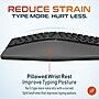 Delton KB250 Wired Ergonomic Keyboard with Cushioned Wrist Rest, USB-A, Black (DKBE250-U)~#|#~84B7A661-D6B2-427C-845937AC177AFA53_sc7
