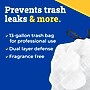 Glad ForceFlex Tall 13 Gallon Drawstring Kitchen Trash Bag, White, 100 Total Bags (78526)~#|#~84BC228B-9033-4F16-A8D3FDEE299F68D6_sc7