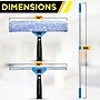 Gritt Commercial Pro Telescoping 14" Window Cleaning Squeegee Kit, Blue/Silver, 3 Piece/Kit ( GRI137-6F-14)~#|#~84BFED37-54D8-498A-B6C7B56DED4649A0_sc7