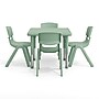 Flash Furniture Emmy Square Activity Table Set, 24" x 24", Height Adjustable, Sage (YCX232SQRTBSGEE)~#|#~84C87026-C90F-416B-A635CEFAE7A3D692_sc7