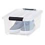 Iris 13.5 Quart Storage Container with Hinged Lid, Plastic, Clear, 6/Pack (500295)~#|#~84DA75EF-B846-4B57-84374D73D8F4005D_sc7