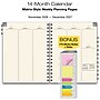 2027 Excello Brands Essential 8.5" x 11" Monthly Planner, Paperboard Cover, Multicolored (NRY27-ESN811-F5)~#|#~84FFB6DA-C131-4339-BB94D6B1BEAE40DF_sc7