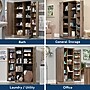Sauder HomePlus 71"H Storage Cabinet with 12 Shelves, Salt Oak (422428)~#|#~85014197-AF4F-40B1-925FCCB090C343C7_sc7