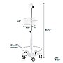 Viva Comfort Steel Welch Allyn 4400 Vital Signs Monitor Steel Mobile Stand with Storage Basket, White (ADIME911-01-MK)~#|#~8514101B-8FF7-4C68-9D51D44843BF5A80_sc7