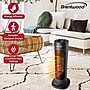 Brentwood 1500-Watt 5000 BTU Portable Ceramic Electric Tower Heater, Black (H-C1618BK)~#|#~853C220B-F89A-457F-BFF4ABA28B1CD776_sc7
