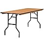Flash Furniture Gael Folding Table, 72" x 30", Natural (YTWTFT3072TBL)~#|#~85449BB3-F1E6-4AC0-BED8221B4D7DF477_sc7
