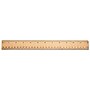 Universal® Flat Wood Ruler With Double Metal Edge, 12", Clear Lacquer~#|#~854F0EC7-2000-414E-81546E6F0774EBAD_sc7