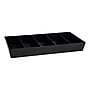 Mind Reader Plastic Snack Tray Countertop Organizer Condiment Holder, Black (SNACKORGT-BLK)~#|#~85621723-7671-4DA4-82CF86DAAAFBE2B4_sc7