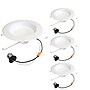 Bulbrite 14W Adjustable 5/6" Integrated LED Recessed Downlight with E26 Quick Connect, 2700K Warm White, 1100 Lumens, 4/Pack~#|#~856B026D-9588-4400-A187DFAA2818F845_sc7
