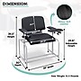 Viva Comfort Extra Wide Adjustable Bariatric Phlebotomy Blood Drawing Chair, 500 lbs. Capacity, Black (ADI997-01-BLK-HD-MK)~#|#~856DE917-A3A1-4D35-80553F954E7F54ED_sc7