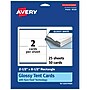 Avery Integrated Cards, 2.5" x 8.5", Glossy White, 50/Pack (95329)~#|#~85808F71-BAA6-4CB0-8C3DA3E7B4E37FC1_sc7