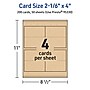 Avery Matte General Use Blank Cards, Kraft Brown, 200/Box (95330)~#|#~85888A46-0136-4456-AA843E61C7D22DC4_sc7