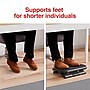 Staples Ergonomic Tilt Adjustable Footrest, Black~#|#~8594F37D-772D-46DC-9B4BB17C03746F98_sc7