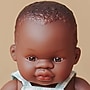 Miniland My Friends & Me Vinyl African Boy Baby Doll, 8.25", Multicolored (MLE33002)~#|#~859AA21D-C0B1-45C6-AB460137FA7A1769_sc7