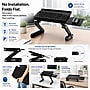 Uncaged Ergonomics WorkEZ Adjustable Keyboard and Mouse Tray, Black (WEKTb)~#|#~859E14A7-1562-4F46-9A500E74F8926D36_sc7