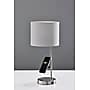 Adesso Wyatt Supercharger Incandescent Desk Lamp, 22"H, Brushed Steel/White (2610-22)~#|#~85AAA7BA-8161-4ECA-81B90E7E1A09188C_sc7