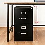 Staples Heavy Duty 2 Drawer Vertical File Cabinet, Letter Size Documents, 26.5" D x 15" W x 28" H, Black~#|#~85CCC1EA-3B4E-4D8C-B8CFA3ACD5E7A677_sc7