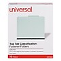 Universal Recycled Reinforced Pressboard Classification Folder, Letter Size, Gray/Green, 10/Box (UNV10293)~#|#~85D432C7-8603-47A6-B76E2448AB3AC52E_sc7
