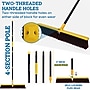 BISON LIFE Outdoor 24" Polypropylene Bristle Push Broom, Yellow/Black (BPHD-EXHPB-BKY-24-1)~#|#~85E0405F-876B-49B2-8F490C07D74A0E56_sc7