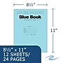 Roaring Spring Blue Book Exam Notebook, Wide Ruled, 11"x 8.5" 12 Sheets, 300/Pack (77519CS)~#|#~85E49E8A-2EE4-4A77-B02C02063730B25A_sc7