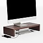 Anji Mountain Mango Wood Monitor Stand with Two USB Ports, Up to 32" Monitor, Walnut (MS-FNG-WAL-P)~#|#~8604C2B5-5253-42B9-8EBB62F6DC72C780_sc7