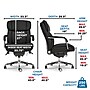 La-Z-Boy Sutherland Ergonomic Faux Leather Swivel Computer and Desk Chair, Black (CHR10048A)~#|#~8615ED1B-5E3A-4B7F-A734932F05FF78EB_sc7