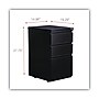Alera 3-Drawer Mobile Vertical File Cabinet, Letter Size, Lockable, 28"H, Black (ALEPBBBFBL)~#|#~861B211C-F951-4981-8B256D1C733694C3_sc7