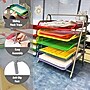 Mind Reader 5-Compartment Metal Desk Tray, Multicolored (5TPAPER-ASST)~#|#~862510BC-01BD-4F71-84D39CB8B7CAFE1F_sc7