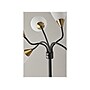 Simplee Adesso 5 Light 67" Matte Black/Antique Brass Floor Lamp with 5 Cone Shades (7205-01)~#|#~862B6D19-CEDC-455D-927212BCD5F372DF_sc7