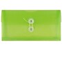 JAM Paper Premium Plastic Filing Envelope with Button & String Closure, Lime Green, 3/Pack (921B1LIX3)~#|#~862FAB28-570A-49B7-978CB266CFA890D4_sc7