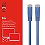Staples TECH Cat‑6 Ethernet Cable – 25 ft. RJ45 Male‑to‑Male Network Patch Cable for Router, Modem, PC & Switch, Blue~#|#~862FFFC2-6046-48D8-9BE22C829FF0A9EF_sc7