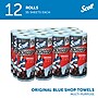 Scott Shop Original Paper Cleaning Wipers, 11" x 10.4", Blue, 55 Sheets/Roll, 55 Wipers/Box, 12/Carton (KCC75147)~#|#~D37165BB-4BC3-423F-8E3AA298AA0B4687_sc7
