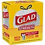 Glad Tall Kitchen Drawstring Trash Bags, 13 Gallon, White, Unscented, 100/Box (78374)~#|#~864B19BA-AEBE-4648-A33BEF26100C9EC5_sc7