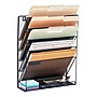 Staples 5-Pocket Metal Mesh Mountable Wall File, Letter Size, Navy Blue (ST63850)~#|#~865F391F-E4E7-4D0A-90E5A2C403D92309_sc7