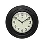 Infinity Instruments Retro Escape Wall Clock, Plastic/Glass, 9.75"Dia. (20305BK-4543)~#|#~8660B1DA-DAC5-410C-B1F6FC65DA932E29_sc7