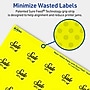 Avery Laser/Inkjet Round Multipurpose Labels, 1.25" Dia., Neon Yellow, 600/Pack (94505)~#|#~8670F69B-8F0A-43F0-AE263ECCB40335AE_sc7