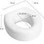 HealthSmart Raised Toilet Seat, 5"H, 300Lb. Capacity, White (522-1508-1901)~#|#~86765480-CBE3-410F-890CD25FF0886CDE_sc7