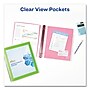Avery Flexi-View Binder with Round Rings, 3 Rings, 1" Capacity, 11 x 8.5, Green~#|#~867DCDE2-0D5F-4CF5-9E56120ACE37F49D_sc7