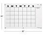 Excello Brands Acrylic Dry-Erase Calendar Whiteboard, 20" x 30", Black Print (ACRYLBRD-CAL20X30-BLK)~#|#~868658F8-1682-435D-8DDDDBFA38EF138B_sc7